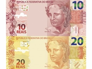 Entram hoje em circulação as novas cédulas de 10 e 20 reais