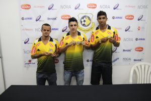 Da esquerda para direita: André, Jean e Didi (Foto: Assessoria de Imprensa SBFC)