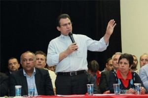 Marinho durante apresentação do PPA (Foto: Raquel Toth)