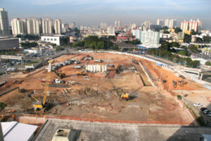 Paredes do Piscinão do Paço estão 30% prontas Paredes do Piscinão do Paço estão 30% prontas