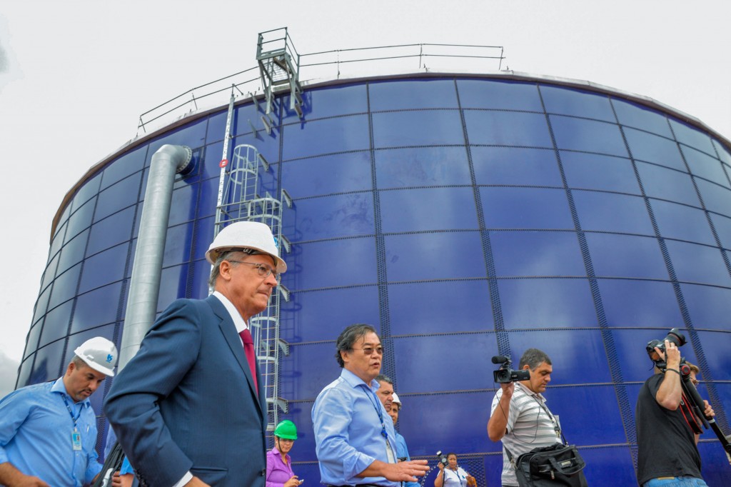 Alckmin garante que produção de água na Grande SP será ampliada Alckmin garante que produção de água na Grande SP será ampliada
