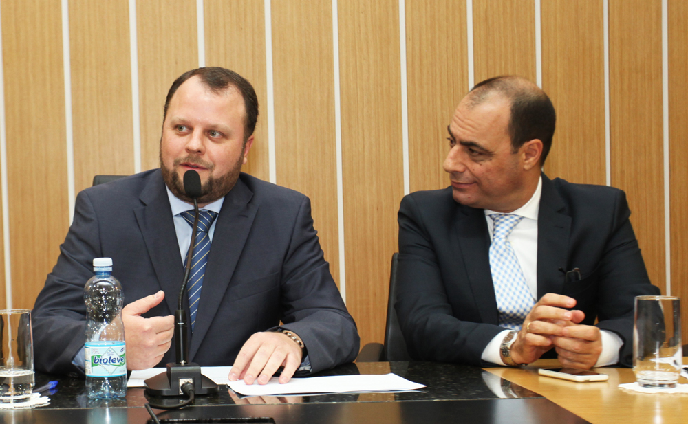 Vereador Beto Vidoski e o ex-prefeito José Auricchio