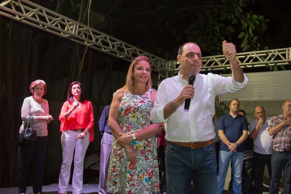 Ex-prefeito e pré candidato a prefeito José Auricchio Júnior e Beto Vidoski - vereador e presidente do PSDB de SCS